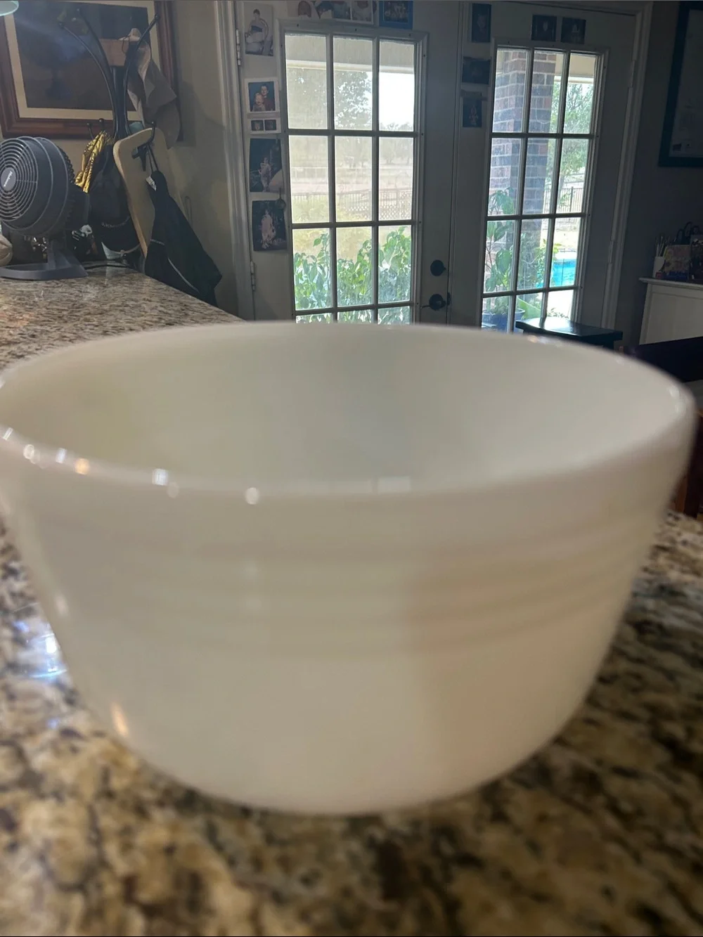 Vintage Large Pyrex White Milk Glass Mixing Bowl